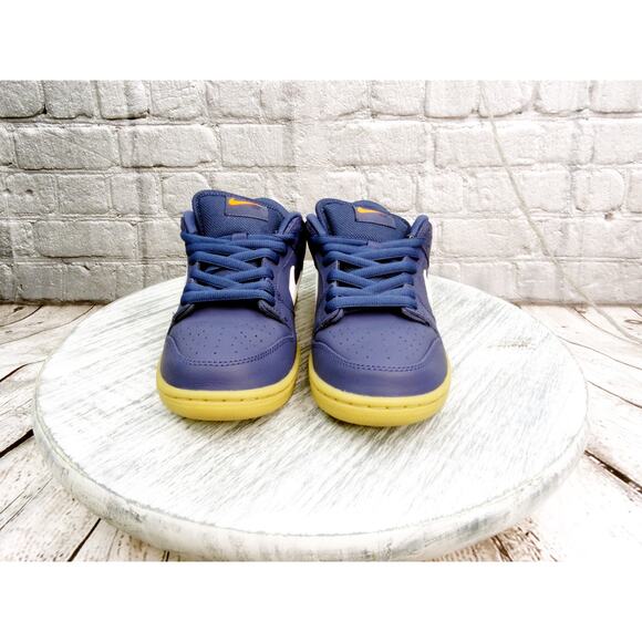 Nike SB Dunk Low Pro Navy White Navy Marine Men Size 8 Used OG Box - Picture 3 of 15